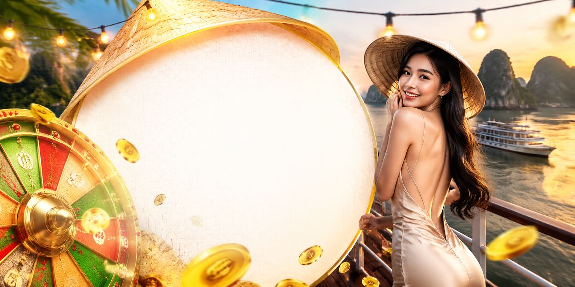 Cảnh Hạ Long Bay với người dùng đặt cược Roulette trực tuyến trên điện thoại
